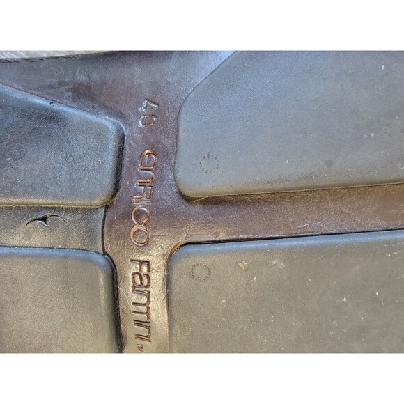 Enrico Fantini Womens Slide Sandal Leather Made In Italy Designer EU 40 US 9.5 - Picture 6 of 11